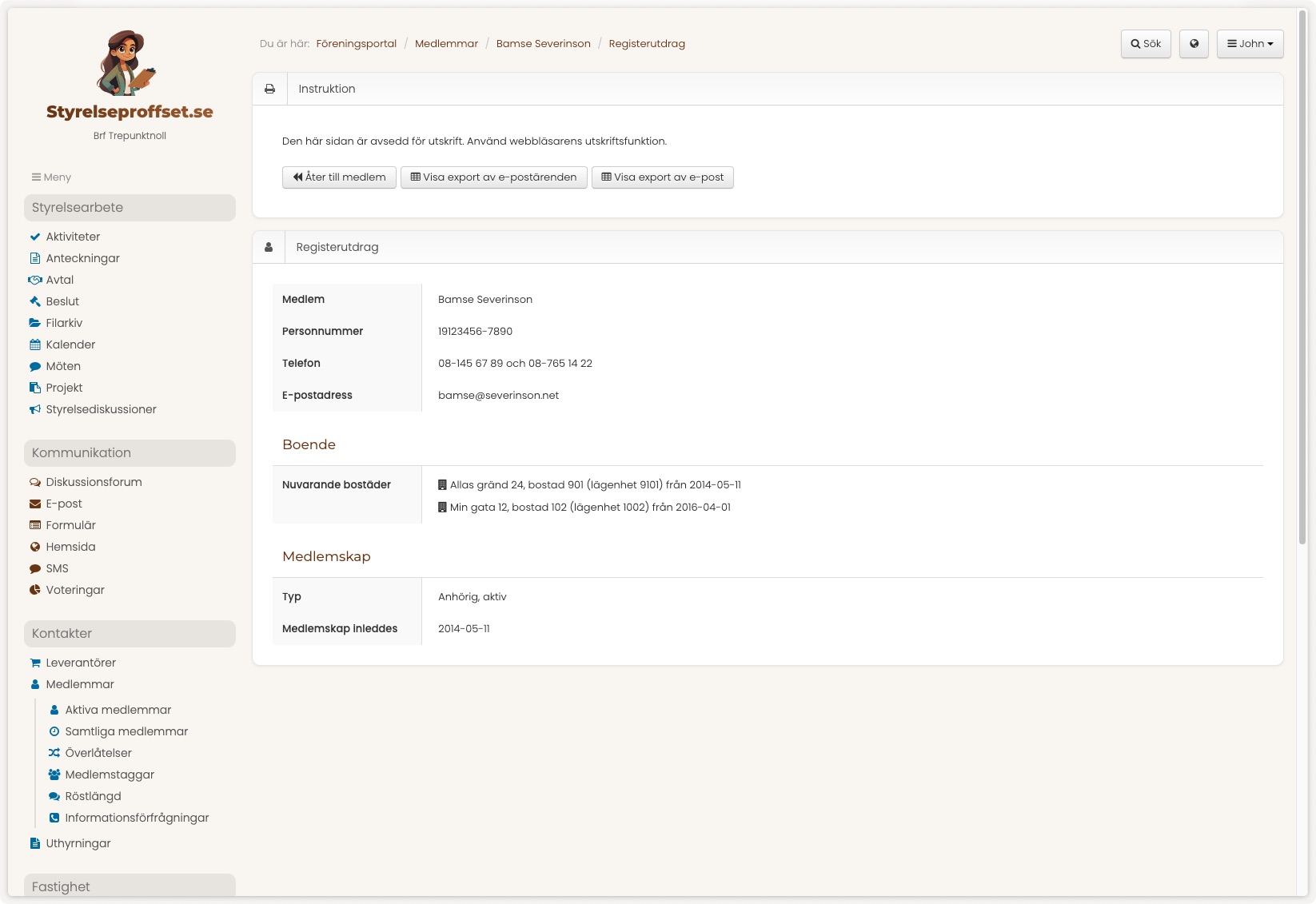 Registerutdrag
